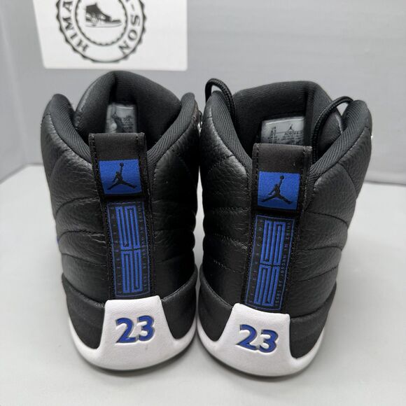 Nike Women Air Jordan 12 Retro Black/Hyper Royal AO6068-004 Size 8.5 Men Size 7 - Picture 7 of 13